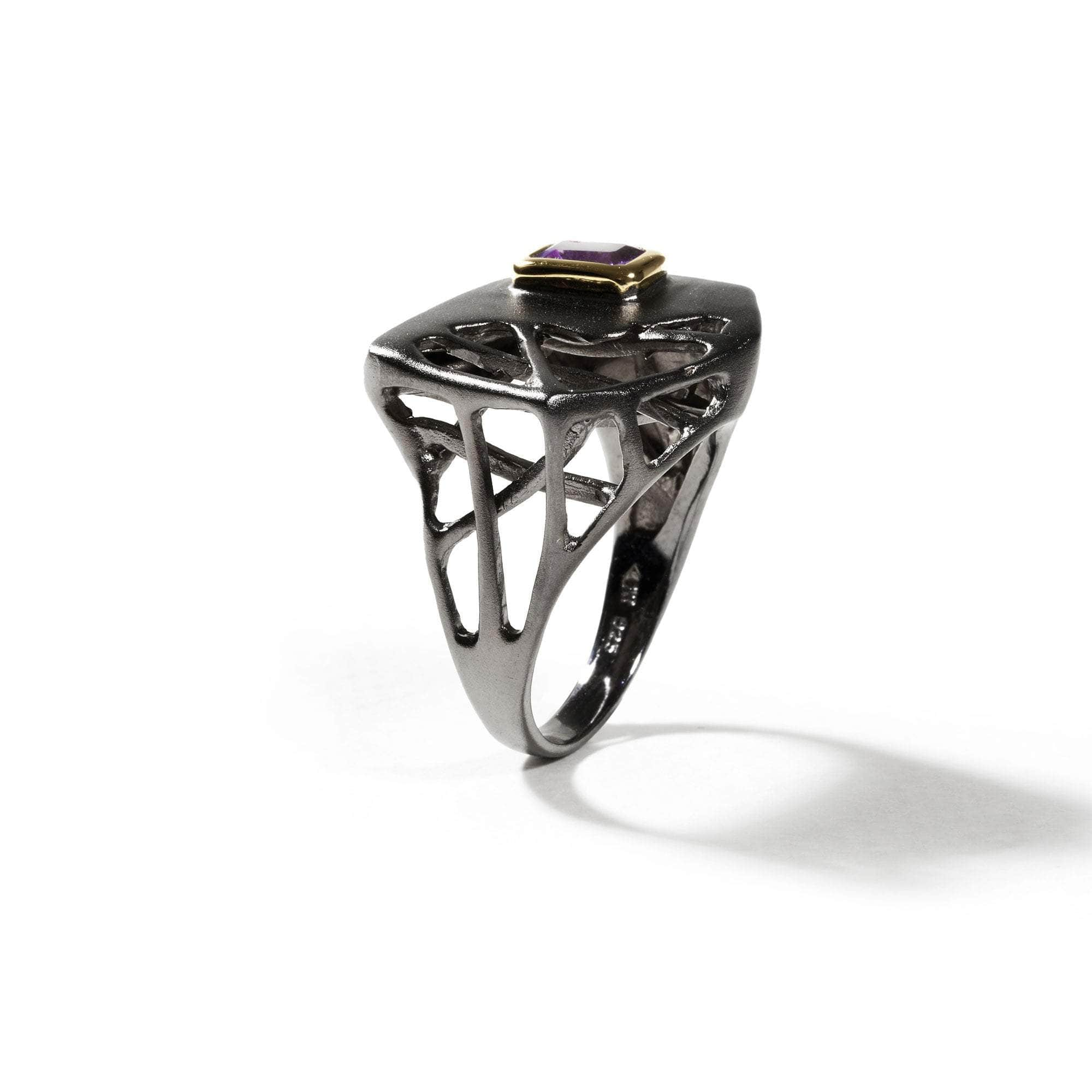 Montri Amethyst Ring (Black Rhodium) GERMAN KABIRSKI