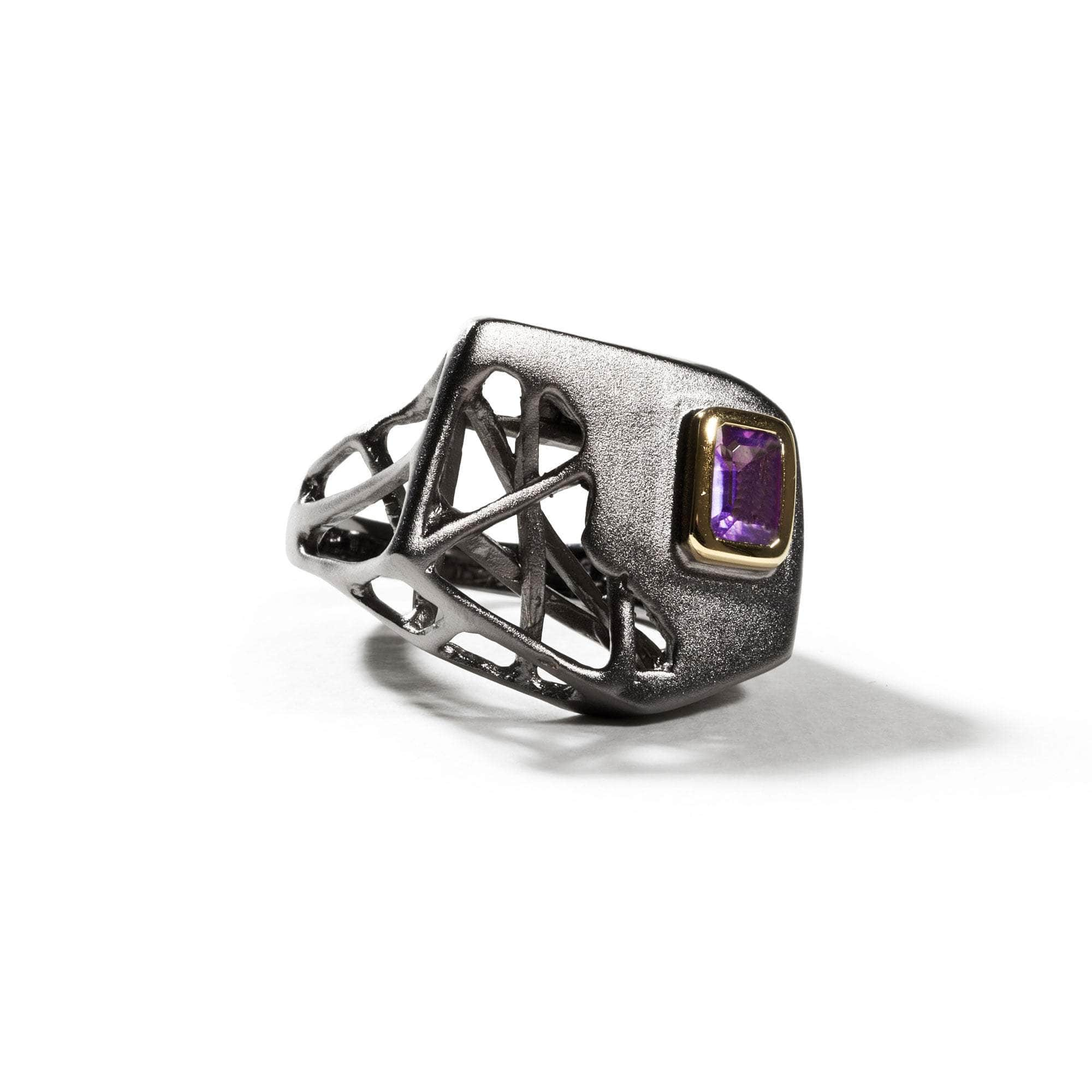 Montri Amethyst Ring (Black Rhodium) GERMAN KABIRSKI