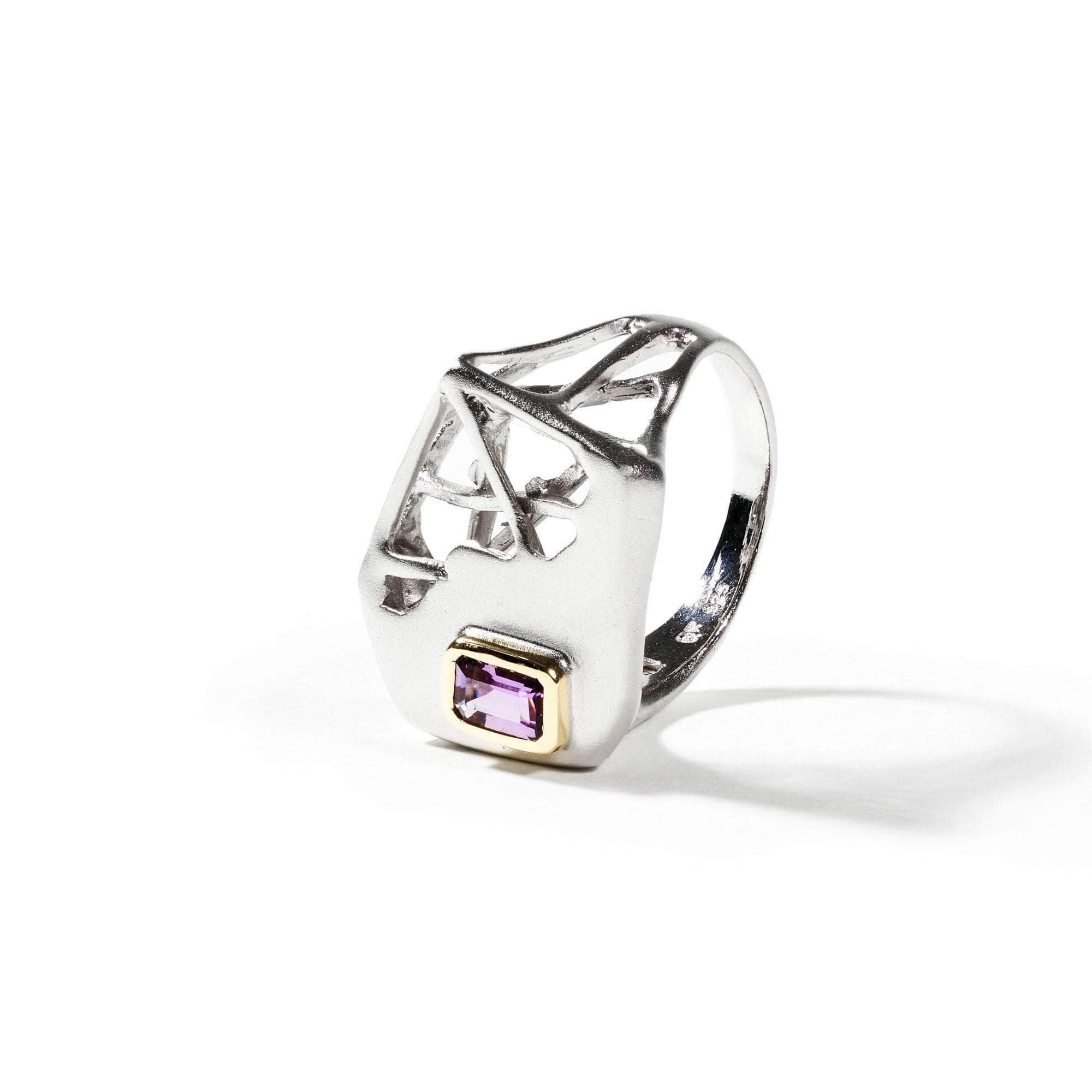 Montri Amethyst Ring (White Rhodium) GERMAN KABIRSKI