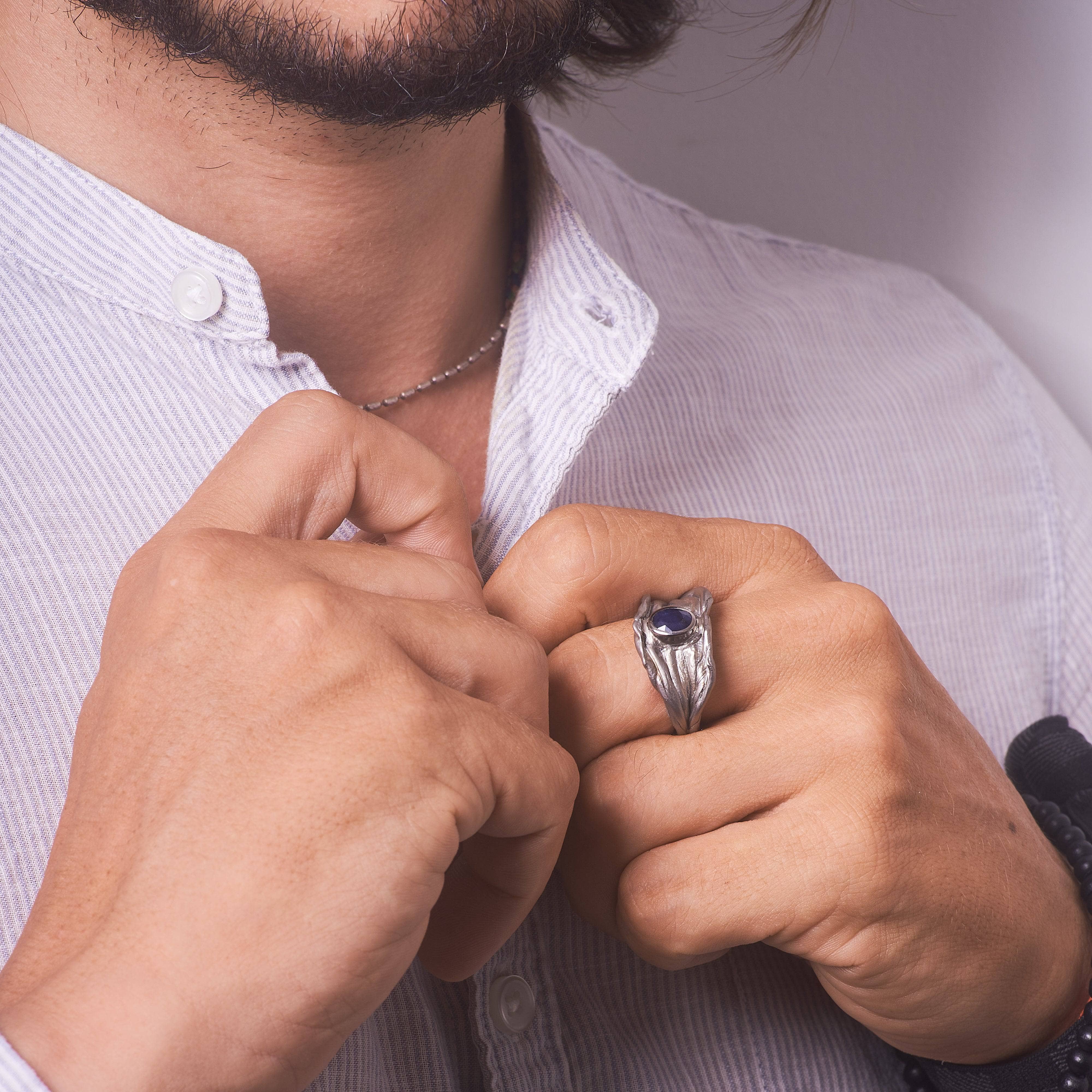 Morel Blue Sapphire Ring GERMAN KABIRSKI
