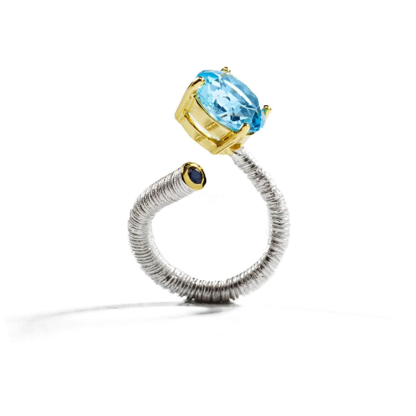 Nagas Topaz and Sapphire Ring GERMAN KABIRSKI