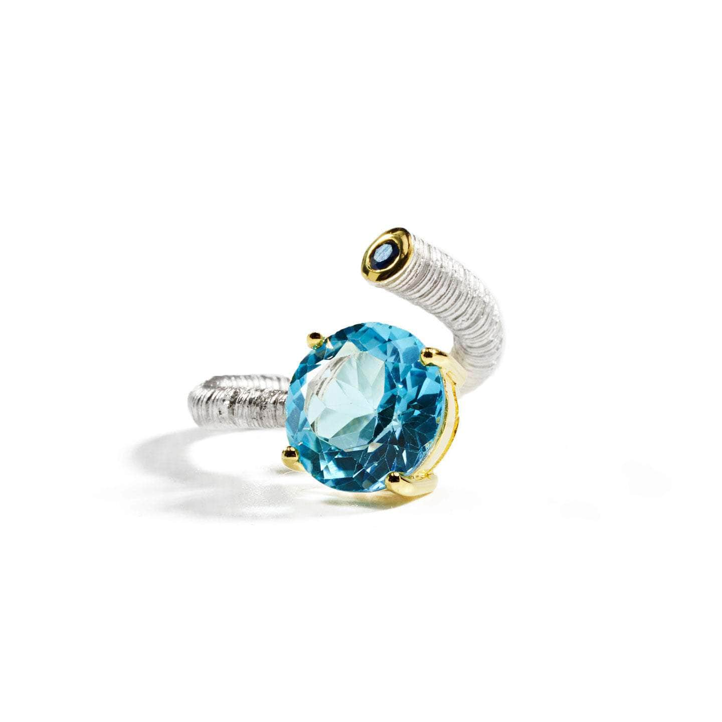 Nagas Topaz and Sapphire Ring GERMAN KABIRSKI