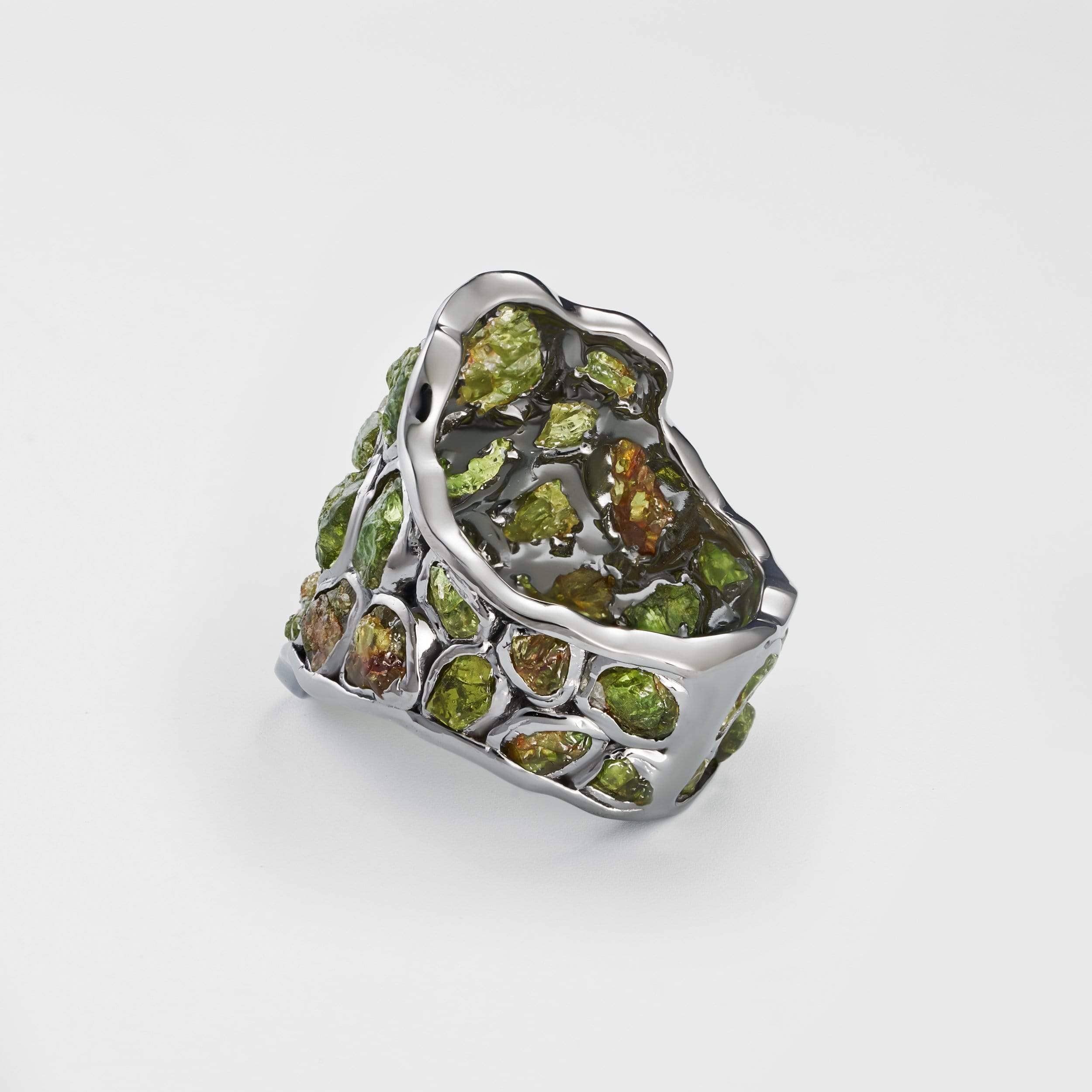 Nerissa Green Garnet Ring GERMAN KABIRSKI