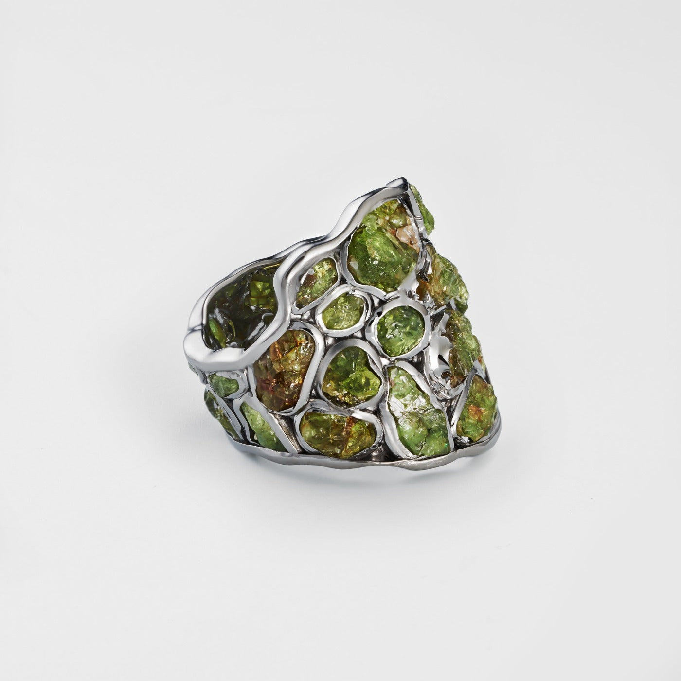 Nerissa Green Garnet Ring GERMAN KABIRSKI