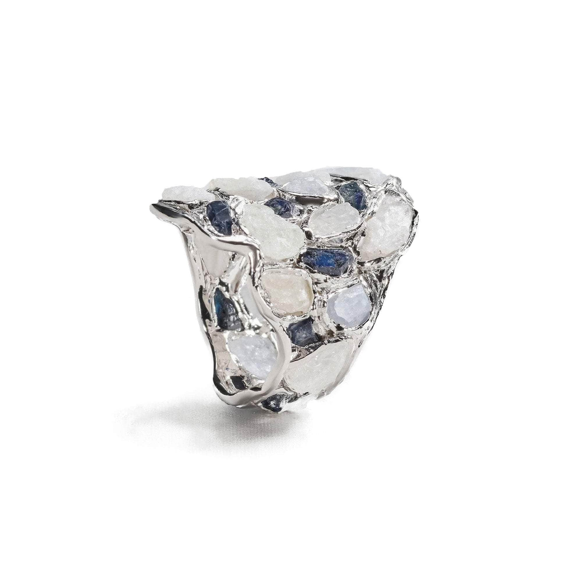 Nerissa Mixed Sapphire Ring (White Rhodium) GERMAN KABIRSKI