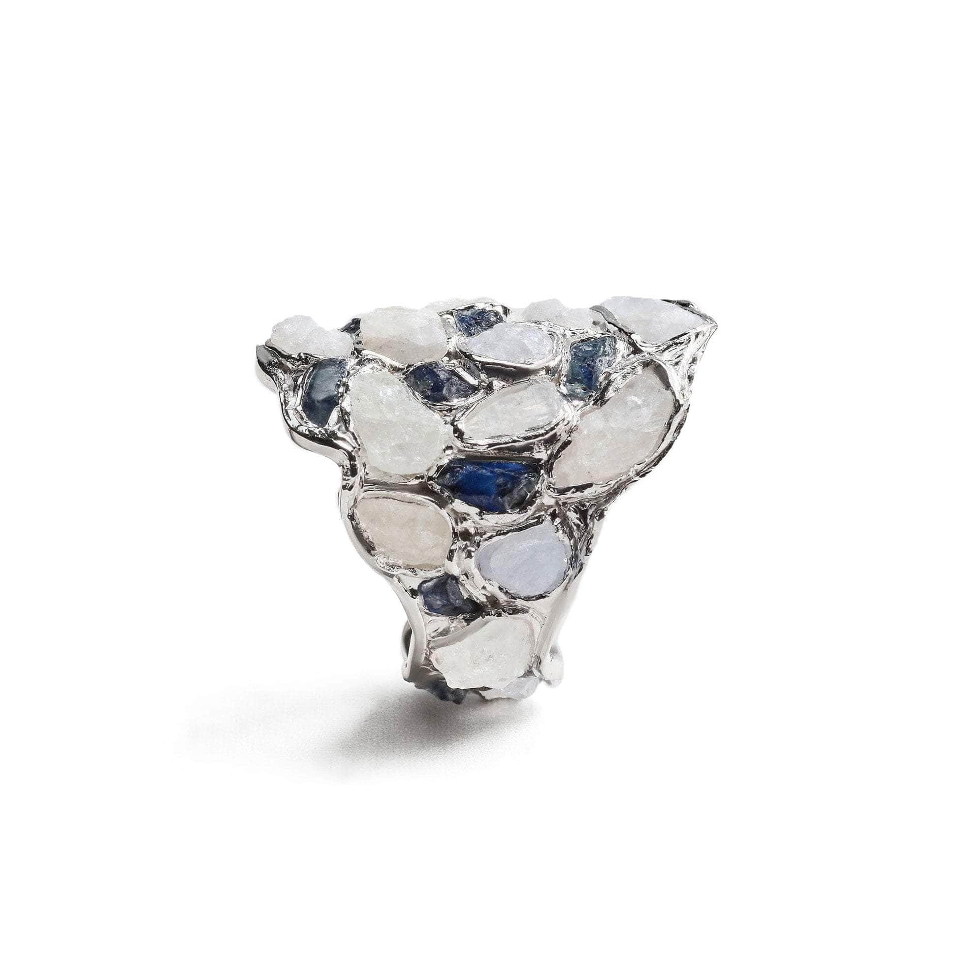 Nerissa Mixed Sapphire Ring (White Rhodium) GERMAN KABIRSKI