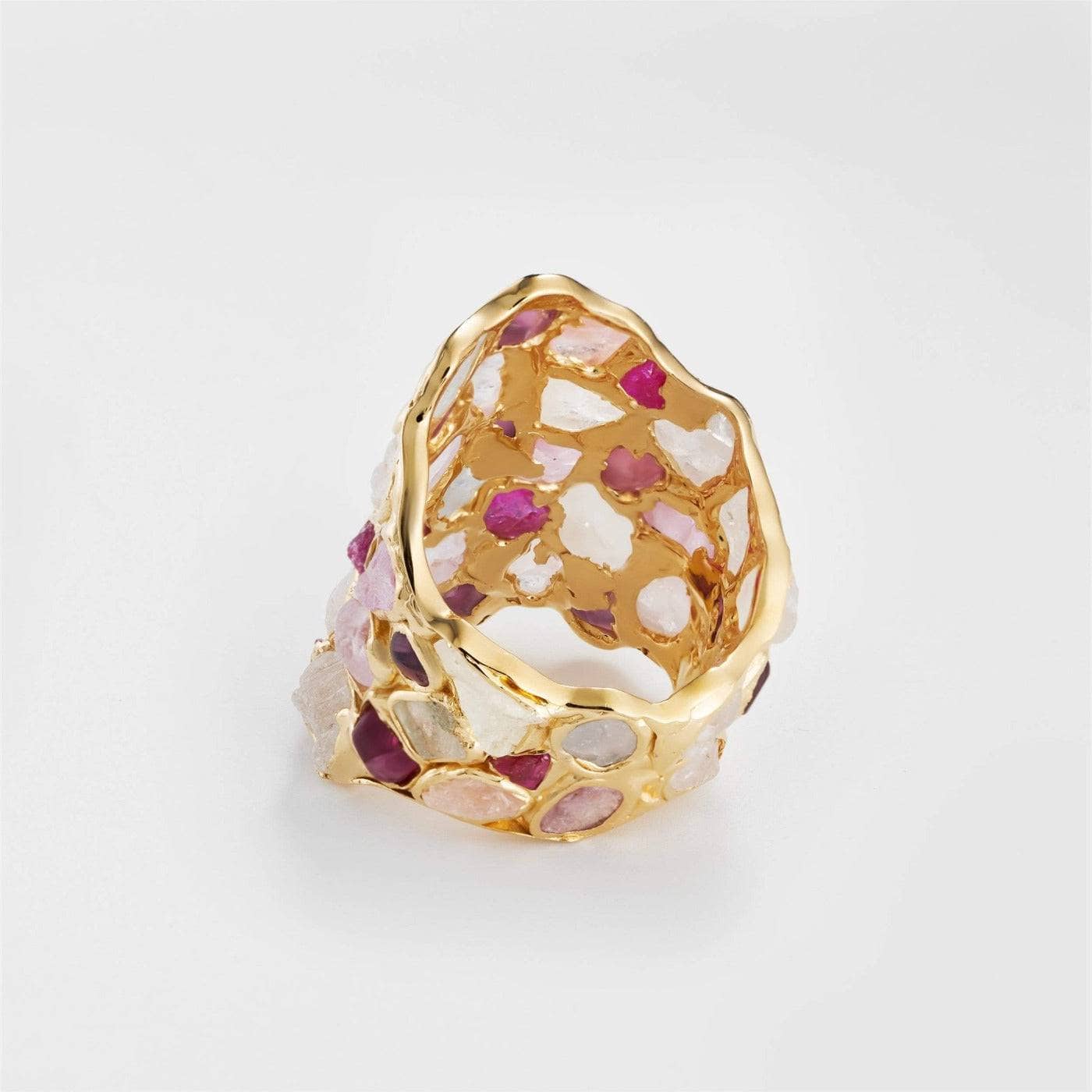 Nerissa Ruby and White Sapphire Ring GERMAN KABIRSKI