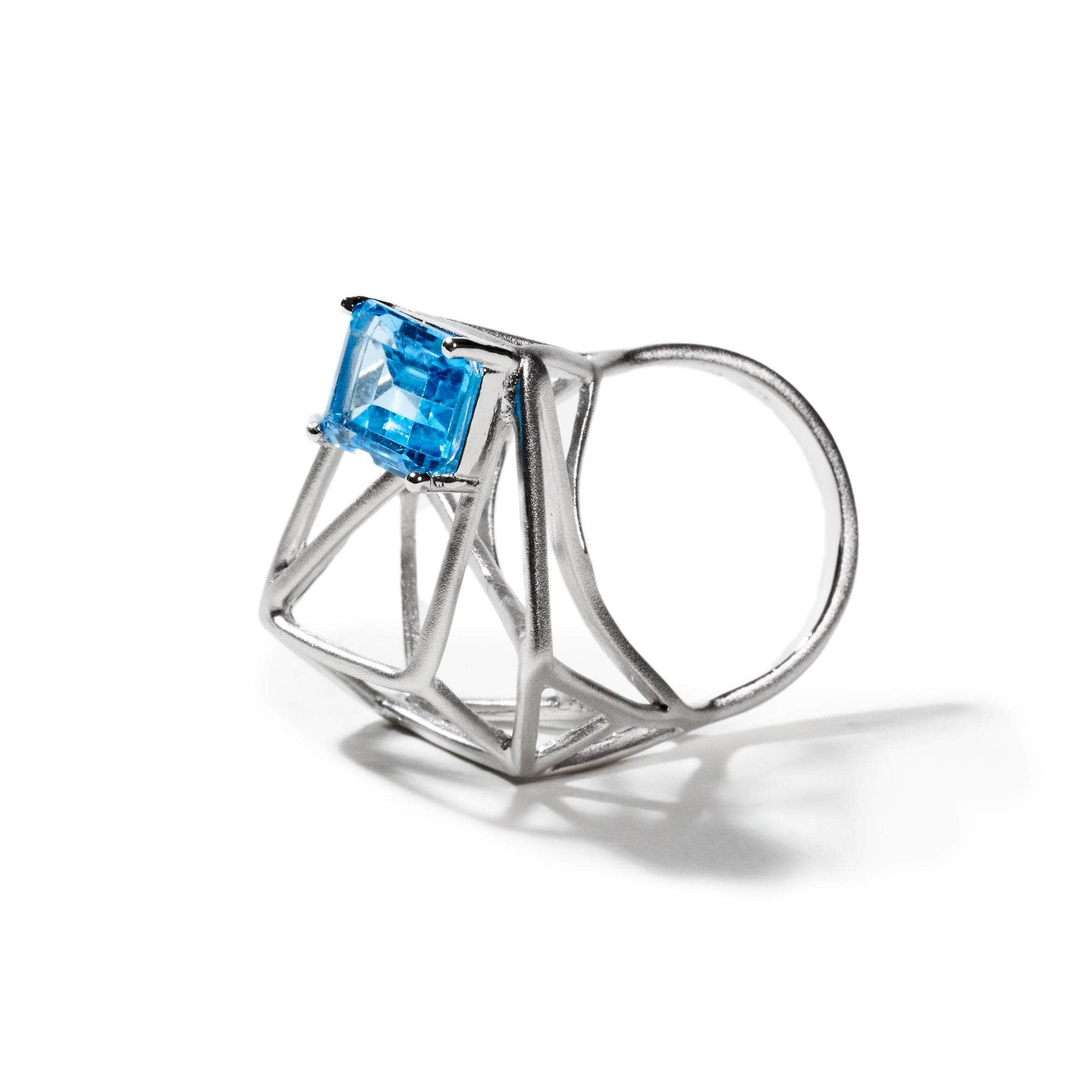 Nioch Swiss Blue Topaz Ring GERMAN KABIRSKI