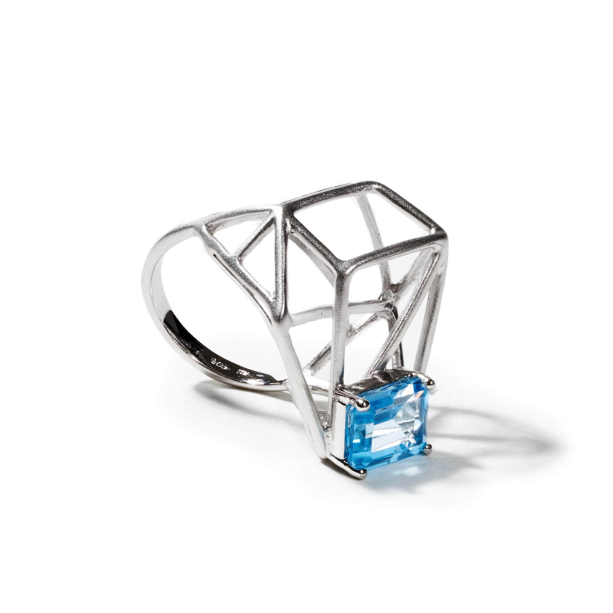 Nioch Swiss Blue Topaz Ring GERMAN KABIRSKI