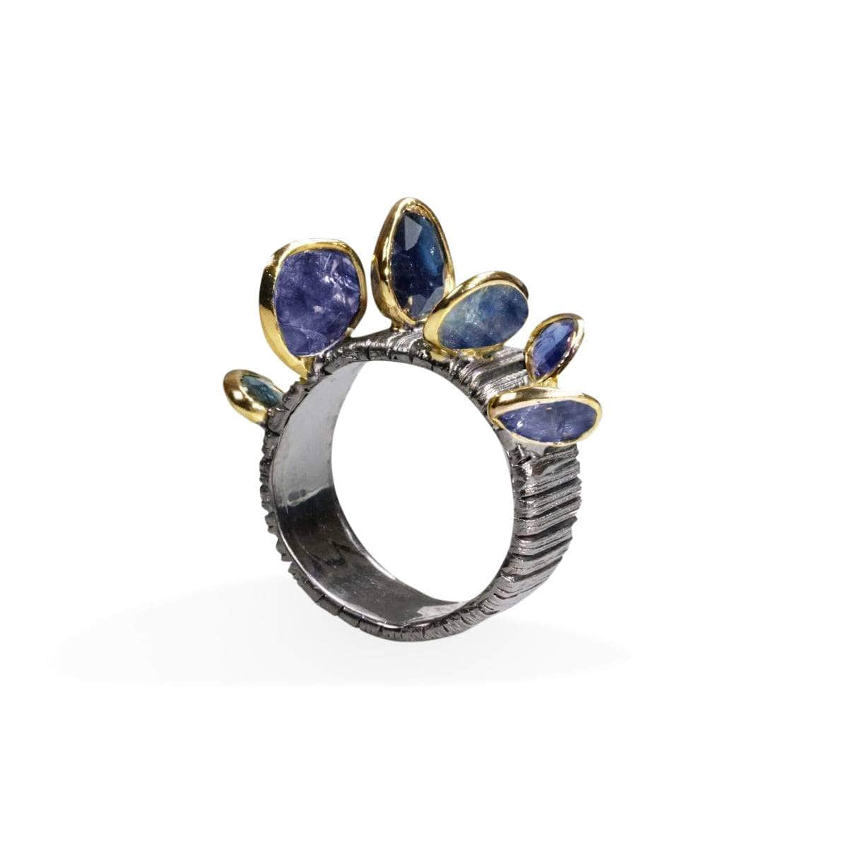 Restles Blue Sapphire Ring GERMAN KABIRSKI