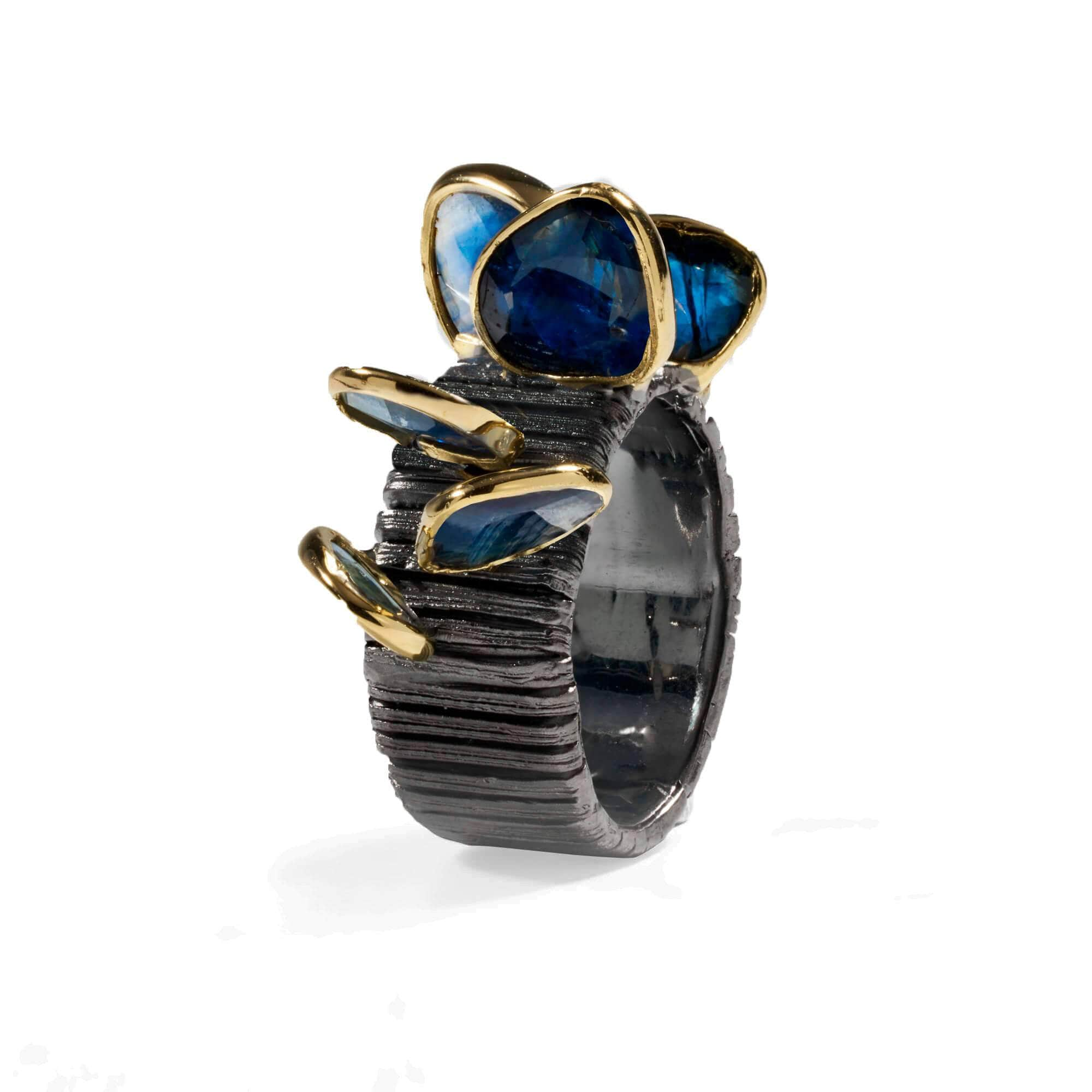 Restles Blue Sapphire Ring GERMAN KABIRSKI