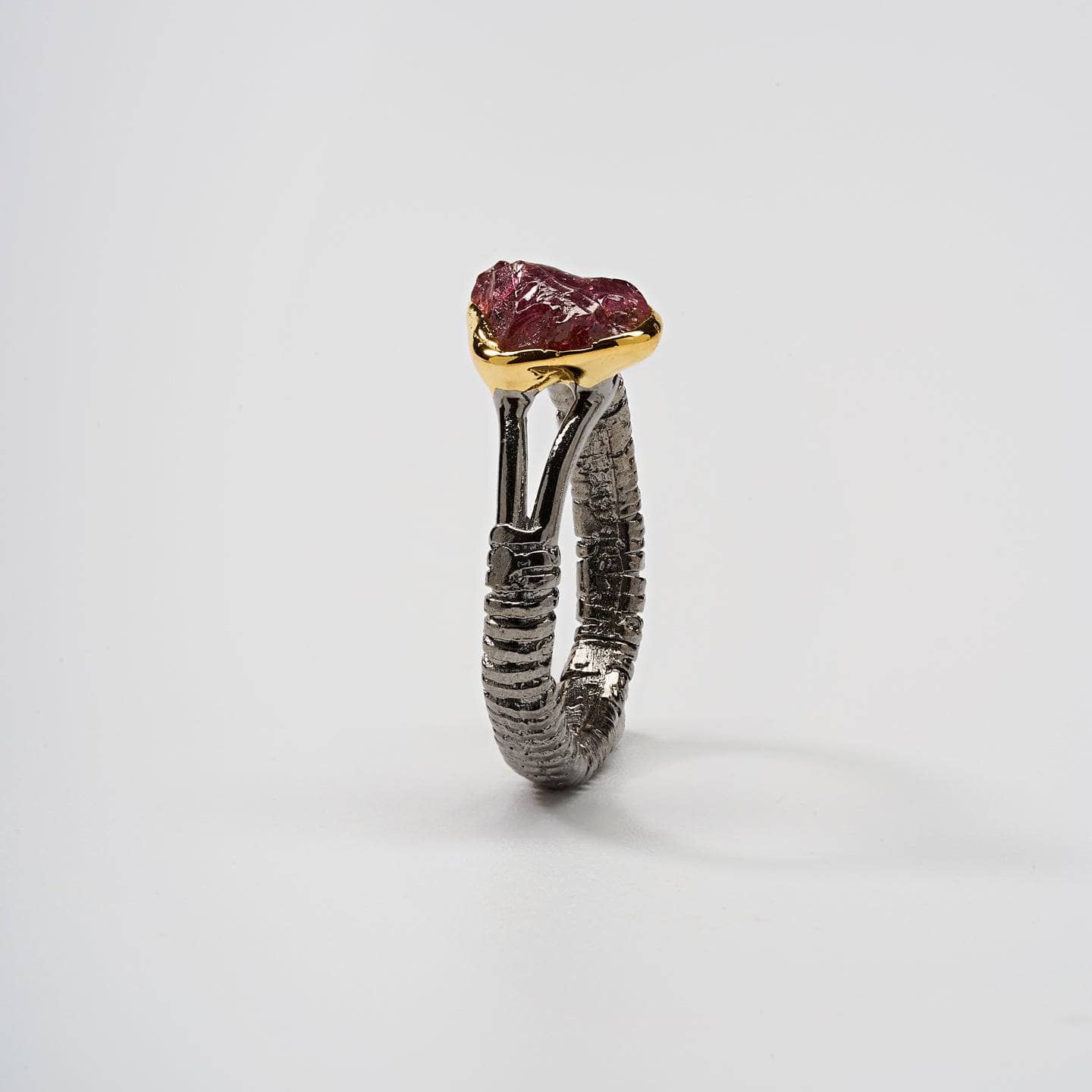 Saila Garnet Rough Ring GERMAN KABIRSKI