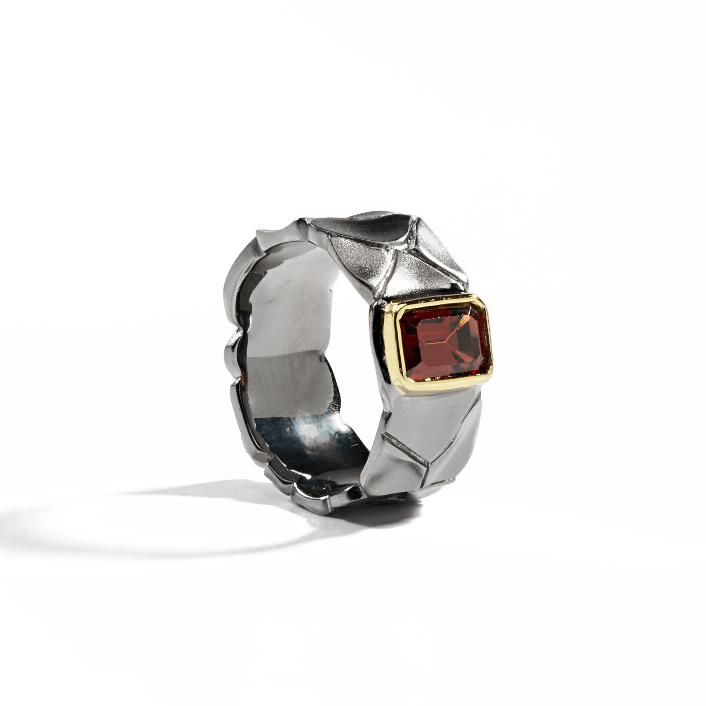 Schalen Garnet Ring GERMAN KABIRSKI