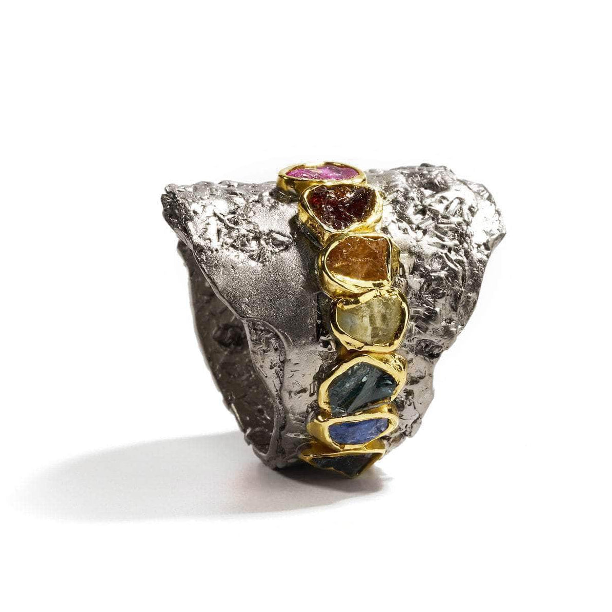 Septem Sapphire and Chrysoberyl Ring GERMAN KABIRSKI