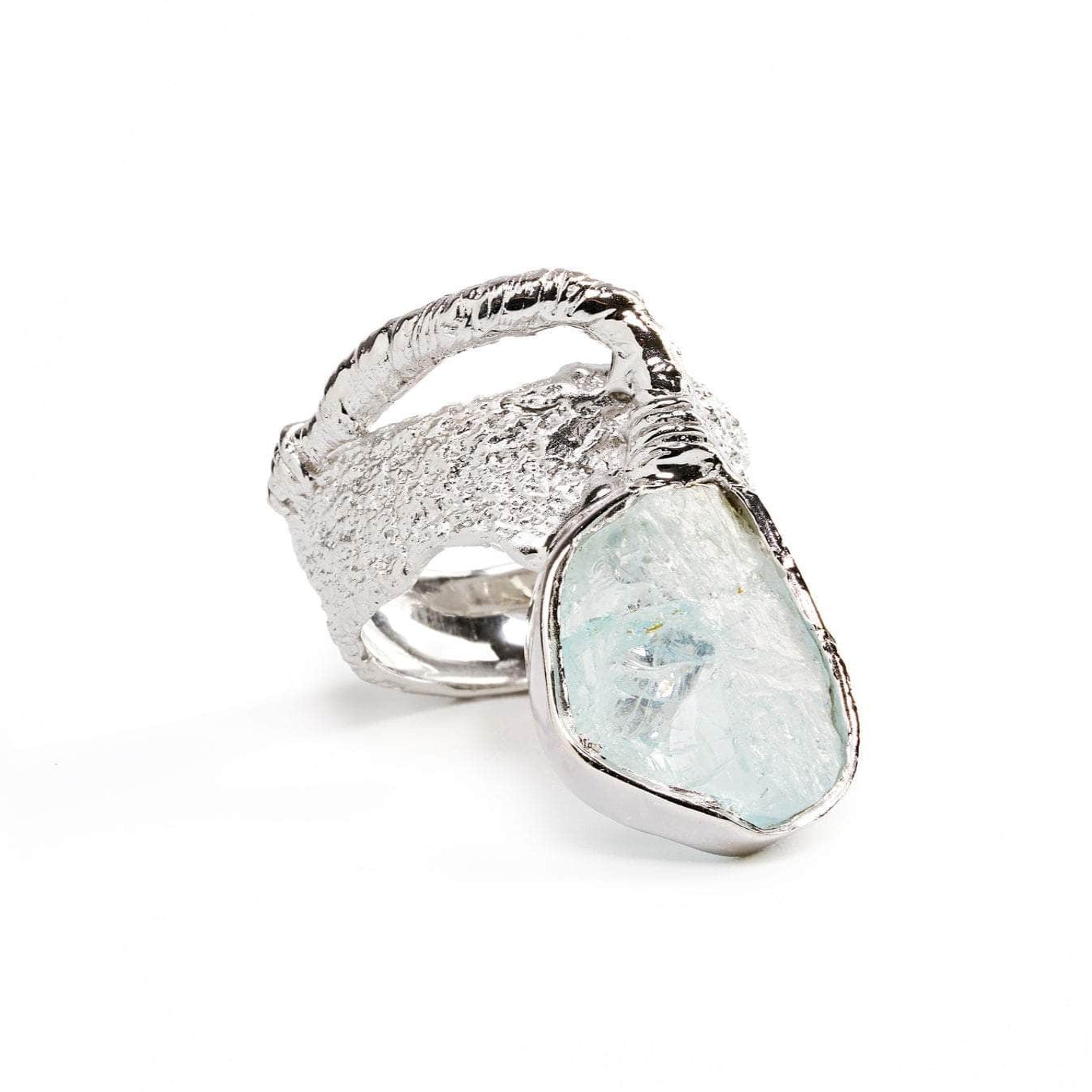 Tella Aquamarine Rough Ring GERMAN KABIRSKI