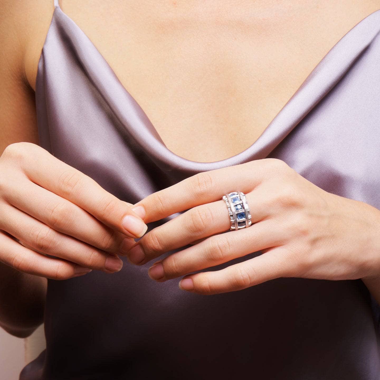 Teni Blue Sapphire Ring GERMAN KABIRSKI