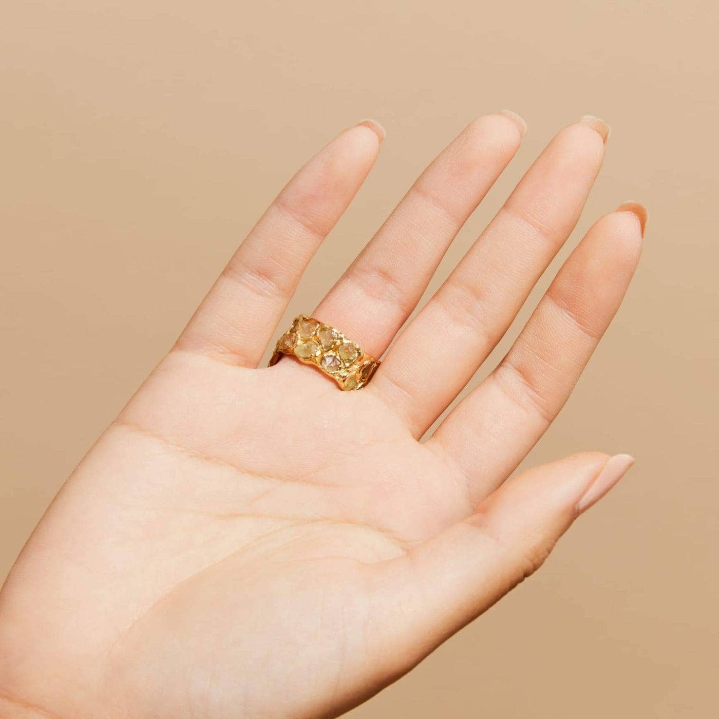 Tiara Chrysoberyl and Yellow Sapphire Ring GERMAN KABIRSKI