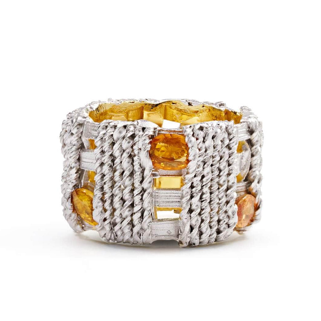 Tiess Orange Sapphire Ring GERMAN KABIRSKI
