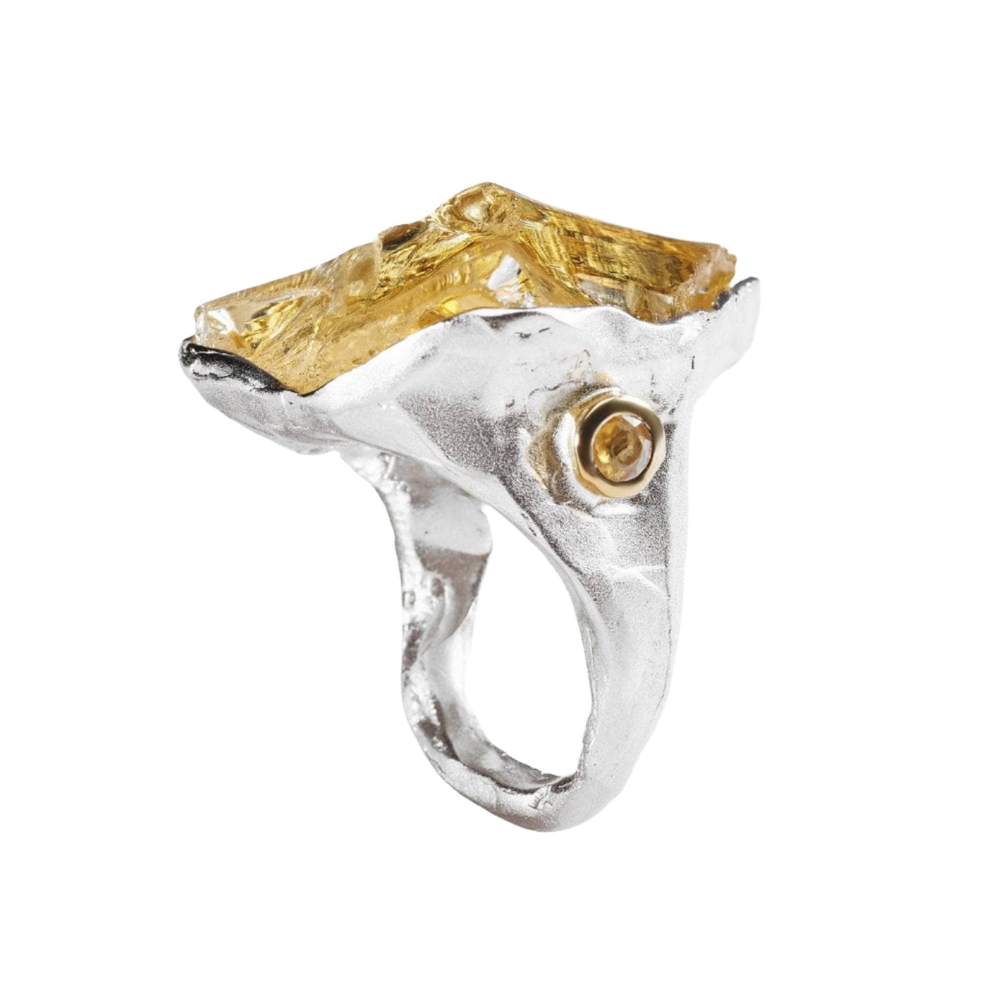 Sanna Citrine and Sapphire Ring GERMAN KABIRSKI