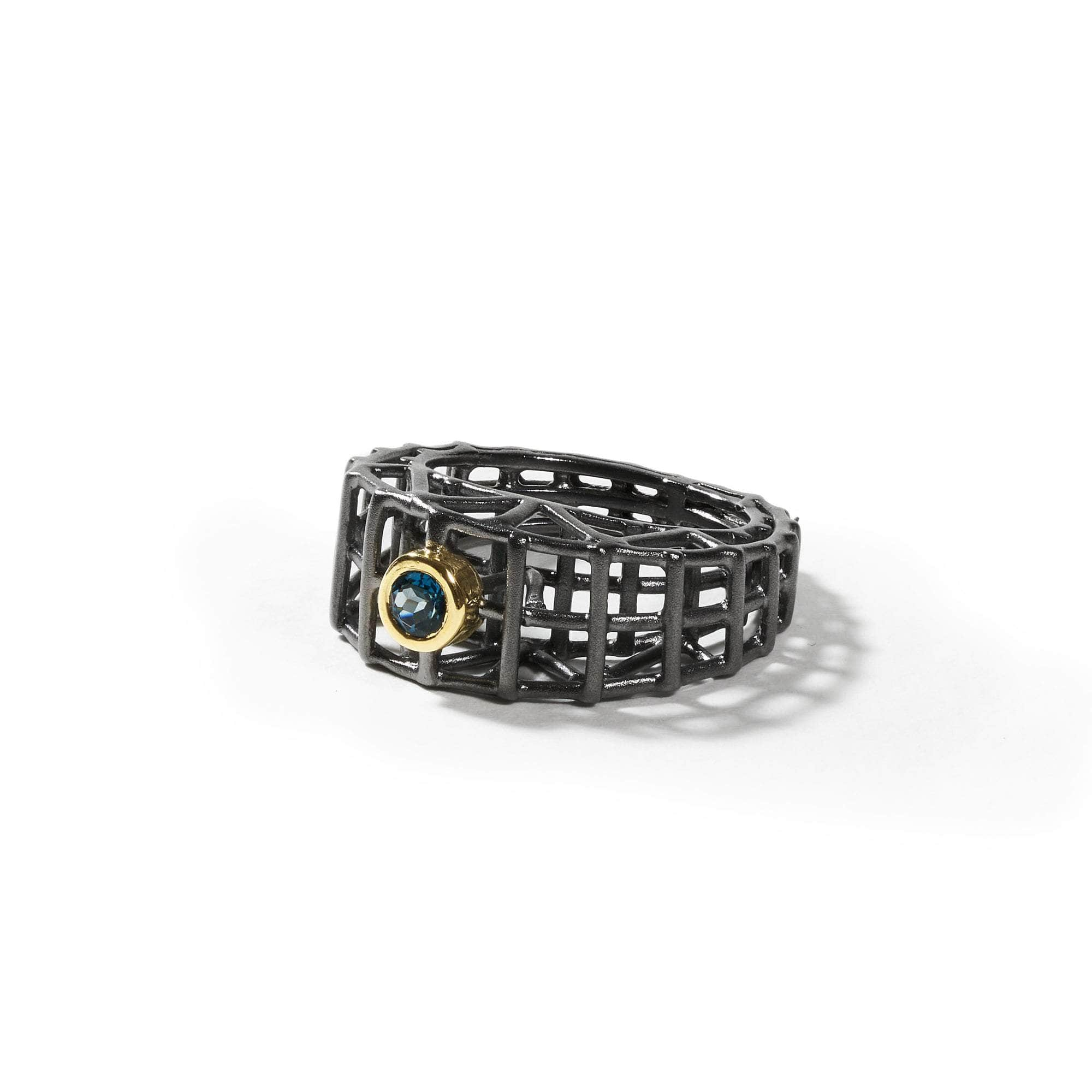 Treil London Blue Topaz Ring GERMAN KABIRSKI