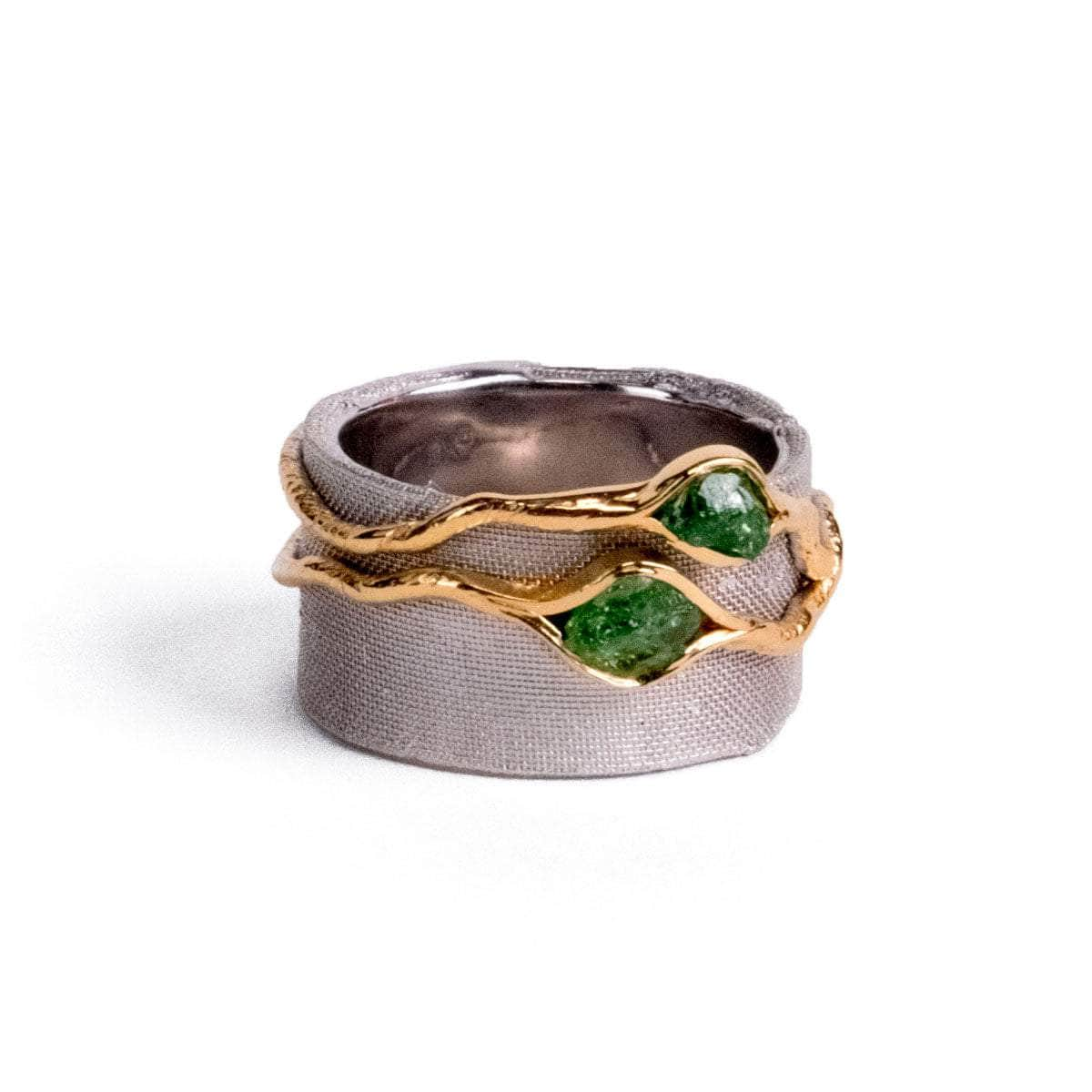 Vissa Tsavorite Rough Ring GERMAN KABIRSKI