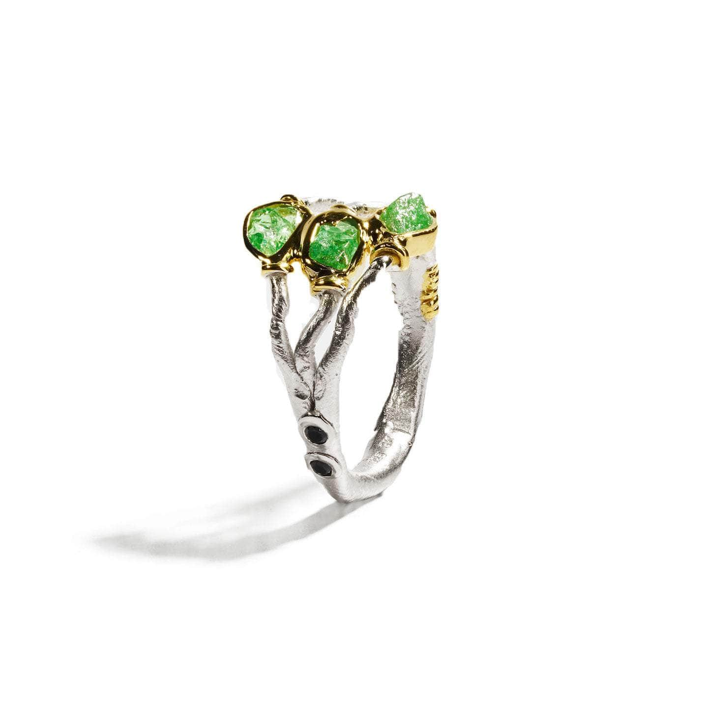 Vogg Tsavorite and Black Spinel Ring GERMAN KABIRSKI